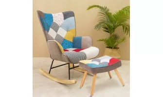 Mid Century Rocking Chair with Ottoman: Stylish and Comfortable Addition to Your Living Space