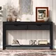 U_STYLE Console Table Entryway Table for Hallway Living Room with 2 Drawers and 1 Shelf U_STYLE Console Table Entryway Table for Hallway Living Room with 2 Drawers and 1 Shelf