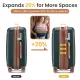Luggage Sets 4 Piece(14/20/24/28), Expandable Lightweight Suitcase with 4 Double 360 Degrees Mute Spinner Wheels PP Materials Durable TSA Lock Travel Luggage Luggage Sets 4 Piece(14/20/24/28), Expandable Lightweight Suitcase with 4 Double 360 Degrees Mute Spinner Wheels PP Materials Durable TSA Lock Travel Luggage