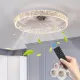 Modern Acrylic Ceiling Fan Light with Remote Control, Dimmable LED Chandelier, 6-Speed Adjustable, Quiet Motor, Flush Mount Design for Living Room, Bedroom, Dining Room Modern Acrylic Ceiling Fan Light with Remote Control, Dimmable LED Chandelier, 6-Speed Adjustable, Quiet Motor, Flush Mount Design for Living Room, Bedroom, Dining Room