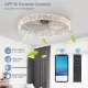 Modern Acrylic Ceiling Fan Light with Remote Control, Dimmable LED Chandelier, 6-Speed Adjustable, Quiet Motor, Flush Mount Design for Living Room, Bedroom, Dining Room Modern Acrylic Ceiling Fan Light with Remote Control, Dimmable LED Chandelier, 6-Speed Adjustable, Quiet Motor, Flush Mount Design for Living Room, Bedroom, Dining Room