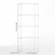 Wire Shelving Metal Storage Rack Adjustable Shelves, Standing Storage Shelf Units for Laundry Bathroom Kitchen Pantry Closet(White, 36L x 14W x 71H)