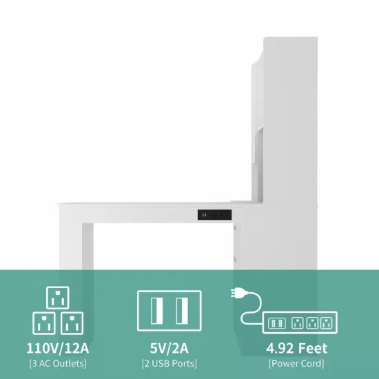 L Shaped Desk with Charger,Computer Desk with Drawers,Bookshelf & Hutchwith LED Light,Modern Corner Desk,Home Office Desk,L-Shaped Study Table Writing Desk,Corner Gaming Computer Desk with Storage L Shaped Desk with Charger,Computer Desk with Drawers,Bookshelf & Hutchwith LED Light,Modern Corner Desk,Home Office Desk,L-Shaped Study Table Writing Desk,Corner Gaming Computer Desk with Storage