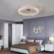 Modern Acrylic Ceiling Fan Light with Remote Control, Dimmable LED Chandelier, 6-Speed Adjustable, Quiet Motor, Flush Mount Design for Living Room, Bedroom, Dining Room Modern Acrylic Ceiling Fan Light with Remote Control, Dimmable LED Chandelier, 6-Speed Adjustable, Quiet Motor, Flush Mount Design for Living Room, Bedroom, Dining Room