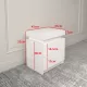 Modern white Nightstand With 2 Storage Drawers,Led Lights, End Table For Bedroom Furniture Modern white Nightstand With 2 Storage Drawers,Led Lights, End Table For Bedroom Furniture