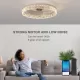 Modern Acrylic Ceiling Fan Light with Remote Control, Dimmable LED Chandelier, 6-Speed Adjustable, Quiet Motor, Flush Mount Design for Living Room, Bedroom, Dining Room Modern Acrylic Ceiling Fan Light with Remote Control, Dimmable LED Chandelier, 6-Speed Adjustable, Quiet Motor, Flush Mount Design for Living Room, Bedroom, Dining Room
