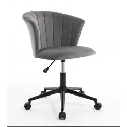 Home Office Chair, Velvet Fabric Swivel Flower Shape Computer Desk Chair for Home Office or Bedroom