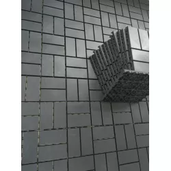 Plastic Interlocking Deck Tiles, 36-Pack, 12 Inchx12 Inch Waterproof Outdoor All Weather Use Patio Tiles with Enhanced Drainage Design, Perfect for Poolside, Balcony, and Backyard - Grey Plastic Interlocking Deck Tiles, 36-Pack, 12 Inchx12 Inch Waterproof Outdoor All Weather Use Patio Tiles with Enhanced Drainage Design, Perfect for Poolside, Balcony, and Backyard - Grey