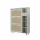 Natural Bohemia Style Shoe Cabinet, Shoe Rack Cabinet with 3 Rattan Flip Drawers,3 Square Shelves and 1 Storage Drawer, Shoe Organizer with Mulit Storage Space and Hooks for Hallway, Entryway, White Natural Bohemia Style Shoe Cabinet, Shoe Rack Cabinet with 3 Rattan Flip Drawers,3 Square Shelves and 1 Storage Drawer, Shoe Organizer with Mulit Storage Space and Hooks for Hallway, Entryway, White