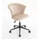 Home Office Chair, Velvet Fabric Swivel Flower Shape Computer Desk Chair for Home Office or Bedroom Home Office Chair, Velvet Fabric Swivel Flower Shape Computer Desk Chair for Home Office or Bedroom