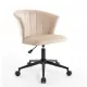 Home Office Chair, Velvet Fabric Swivel Flower Shape Computer Desk Chair for Home Office or Bedroom Home Office Chair, Velvet Fabric Swivel Flower Shape Computer Desk Chair for Home Office or Bedroom
