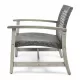 HAMPTON WOOD + WICKER CLUB CHAIR HAMPTON WOOD + WICKER CLUB CHAIR