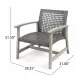 HAMPTON WOOD + WICKER CLUB CHAIR HAMPTON WOOD + WICKER CLUB CHAIR