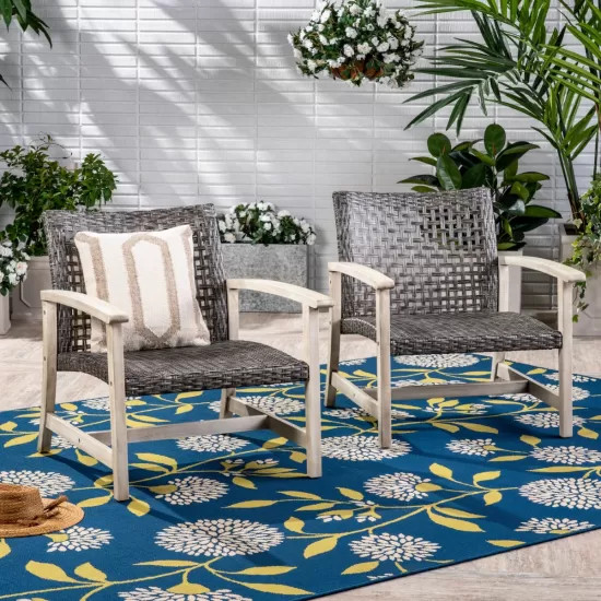 HAMPTON WOOD + WICKER CLUB CHAIR HAMPTON WOOD + WICKER CLUB CHAIR
