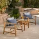 HAMPTON WOOD + WICKER CLUB CHAIR ( set of 2) HAMPTON WOOD + WICKER CLUB CHAIR ( set of 2)