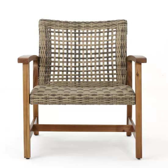 HAMPTON WOOD + WICKER CLUB CHAIR ( set of 2) HAMPTON WOOD + WICKER CLUB CHAIR ( set of 2)