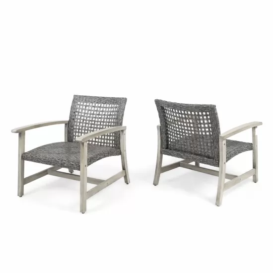 HAMPTON WOOD + WICKER CLUB CHAIR HAMPTON WOOD + WICKER CLUB CHAIR