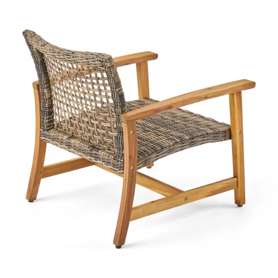 HAMPTON WOOD + WICKER CLUB CHAIR ( set of 2) HAMPTON WOOD + WICKER CLUB CHAIR ( set of 2)