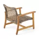 HAMPTON WOOD + WICKER CLUB CHAIR ( set of 2) HAMPTON WOOD + WICKER CLUB CHAIR ( set of 2)