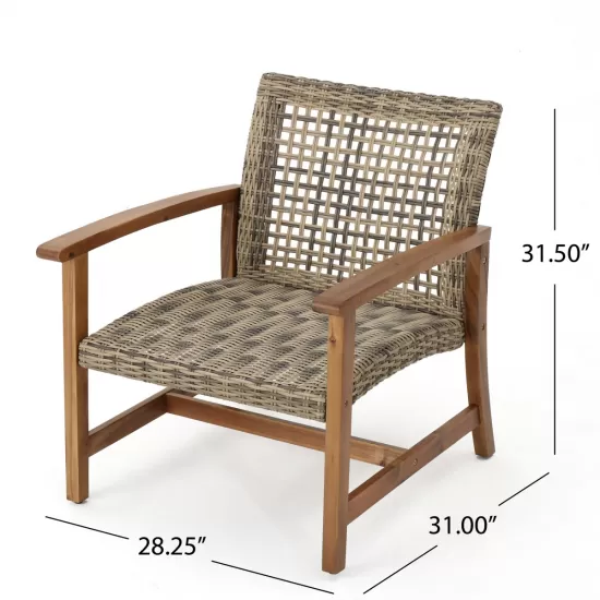 HAMPTON WOOD + WICKER CLUB CHAIR ( set of 2) HAMPTON WOOD + WICKER CLUB CHAIR ( set of 2)
