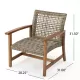 HAMPTON WOOD + WICKER CLUB CHAIR ( set of 2) HAMPTON WOOD + WICKER CLUB CHAIR ( set of 2)