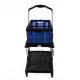 Folding service cart with wheels double-decker, shopping, library, office warehouse moving carts Folding service cart with wheels double-decker, shopping, library, office warehouse moving carts