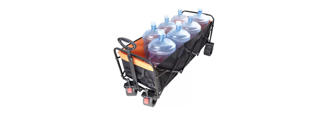 Big Large Capacity Folding Wagon Cart: Perfect for Garden, Shopping, and Beach Trips Big Large Capacity Folding Wagon Cart: Perfect for Garden, Shopping, and Beach Trips