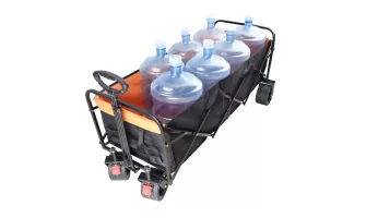Big Large Capacity Folding Wagon Cart: Perfect for Garden, Shopping, and Beach Trips