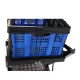 Folding service cart with wheels double-decker, shopping, library, office warehouse moving carts Folding service cart with wheels double-decker, shopping, library, office warehouse moving carts