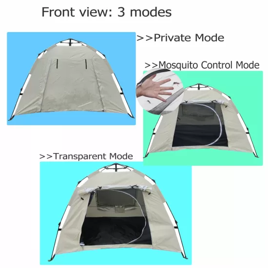 Tent, quick-opening automatic tent, waterproof and UV resistant tent, suitable for 2~3 people camping, picnic, outdoor travel tent - beige Tent, quick-opening automatic tent, waterproof and UV resistant tent, suitable for 2~3 people camping, picnic, outdoor travel tent - beige