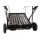 Folding service cart with wheels double-decker, shopping, library, office warehouse moving carts Folding service cart with wheels double-decker, shopping, library, office warehouse moving carts