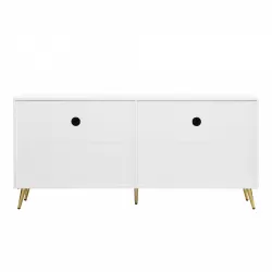 U-Can TV Stand for 60+ Inch TV, Entertainment Center TV Media Console Table, Modern TV Stand with Storage, TV Console Cabinet Furniture for Living Room