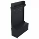 Hall Tree with Storage Bench, Entryway Bench with Drawer and 5 Hooks, Coat Rack with Display Shelf for Hallway Entryways, Dark Blue Hall Tree with Storage Bench, Entryway Bench with Drawer and 5 Hooks, Coat Rack with Display Shelf for Hallway Entryways, Dark Blue