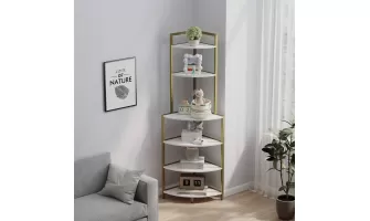6-Tier Corner Open Shelf: A Stylish and Space-Saving Solution for Your Home