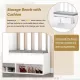 ON-TREND Contemporary 39.3''Wx70.8''H Hall Tree Storage with Cushioned Storage Bench, Multifunctional Hallway Shoe Cabinet with Pegboard, Modern Coat Rack with 4 Hooks for Entryway, Mudroom, White ON-TREND Contemporary 39.3''Wx70.8''H Hall Tree Storage with Cushioned Storage Bench, Multifunctional Hallway Shoe Cabinet with Pegboard, Modern Coat Rack with 4 Hooks for Entryway, Mudroom, White