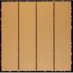 Plastic Composite Deck Tiles Set of 35pcs, Composite Decking Resist Rust, Water, Weather, Indoor&Outdoor, Easy to DIY & Maintain, Ideal for Patios, Balconies, Rooftops, Decks, 12x12 Inch Wood color Plastic Composite Deck Tiles Set of 35pcs, Composite Decking Resist Rust, Water, Weather, Indoor&Outdoor, Easy to DIY & Maintain, Ideal for Patios, Balconies, Rooftops, Decks, 12x12 Inch Wood color