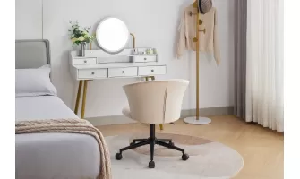   

Stylish Velvet Swivel Flower Chair for Home Office and Bedroom