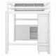 Wood Loft Bed with Cabinet and Bookshelf, Full Size Loft with Wardrobe and Desk for Kids,White (Expect Arrival Date 2024/8/25) Wood Loft Bed with Cabinet and Bookshelf, Full Size Loft with Wardrobe and Desk for Kids,White (Expect Arrival Date 2024/8/25)