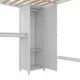 Wood Loft Bed with Cabinet and Bookshelf, Full Size Loft with Wardrobe and Desk for Kids,White (Expect Arrival Date 2024/8/25) Wood Loft Bed with Cabinet and Bookshelf, Full Size Loft with Wardrobe and Desk for Kids,White (Expect Arrival Date 2024/8/25)