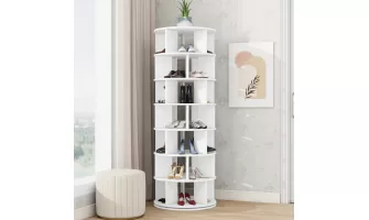  

Stylish and Functional: The 7-Tier Rotating Shoe Rack Tower for Organized Living Spaces