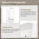 ON-TREND Contemporary 39.3''Wx70.8''H Hall Tree Storage with Cushioned Storage Bench, Multifunctional Hallway Shoe Cabinet with Pegboard, Modern Coat Rack with 4 Hooks for Entryway, Mudroom, White ON-TREND Contemporary 39.3''Wx70.8''H Hall Tree Storage with Cushioned Storage Bench, Multifunctional Hallway Shoe Cabinet with Pegboard, Modern Coat Rack with 4 Hooks for Entryway, Mudroom, White