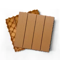 Plastic Composite Deck Tiles Set of 35pcs, Composite Decking Resist Rust, Water, Weather, Indoor&Outdoor, Easy to DIY & Maintain, Ideal for Patios, Balconies, Rooftops, Decks, 12x12 Inch Wood color Plastic Composite Deck Tiles Set of 35pcs, Composite Decking Resist Rust, Water, Weather, Indoor&Outdoor, Easy to DIY & Maintain, Ideal for Patios, Balconies, Rooftops, Decks, 12x12 Inch Wood color
