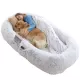 Human Dog Bed, 71''x40''x12'' Size Fits You and Pets, Washable Faux Fur Dog Bed for People Doze Off, Napping Orthopedic Dog Bed - Grey Human Dog Bed, 71''x40''x12'' Size Fits You and Pets, Washable Faux Fur Dog Bed for People Doze Off, Napping Orthopedic Dog Bed - Grey