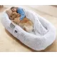 Human Dog Bed, 71''x40''x12'' Size Fits You and Pets, Washable Faux Fur Dog Bed for People Doze Off, Napping Orthopedic Dog Bed - Grey Human Dog Bed, 71''x40''x12'' Size Fits You and Pets, Washable Faux Fur Dog Bed for People Doze Off, Napping Orthopedic Dog Bed - Grey