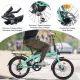 Green 20 inch Folding Bike Steel Frame 7 Speed City Bike Green 20 inch Folding Bike Steel Frame 7 Speed City Bike
