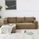 Modular Sectional Couch, Modern L-Shape Sectional Sofa with Chaise Lounge, Comfy Snow Velet Fabric Corner Sofa Couch, Upholstered Couch for Living Room, Bedroom, Apartment, Modular Sectional Couch, Modern L-Shape Sectional Sofa with Chaise Lounge, Comfy Snow Velet Fabric Corner Sofa Couch, Upholstered Couch for Living Room, Bedroom, Apartment,