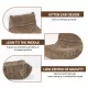 Floor sofa Bean Bag Chair for Adults Fireside Bean Bag Lounger Memory Foam Chair for Home, office, Apartment or Gaming Venue Floor sofa Bean Bag Chair for Adults Fireside Bean Bag Lounger Memory Foam Chair for Home, office, Apartment or Gaming Venue