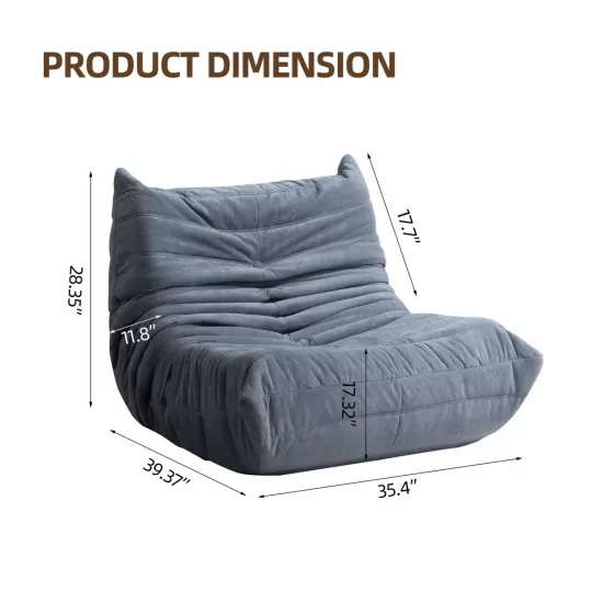 Floor sofa Bean Bag Chair for Adults Fireside Bean Bag Lounger Memory Foam Chair for Home, office, Apartment or Gaming Venue Floor sofa Bean Bag Chair for Adults Fireside Bean Bag Lounger Memory Foam Chair for Home, office, Apartment or Gaming Venue