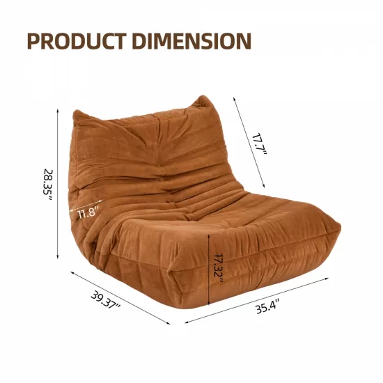 Floor sofa Bean Bag Chair for Adults Fireside Bean Bag Lounger Memory Foam Chair for Home, office, Apartment or Gaming Venue Floor sofa Bean Bag Chair for Adults Fireside Bean Bag Lounger Memory Foam Chair for Home, office, Apartment or Gaming Venue