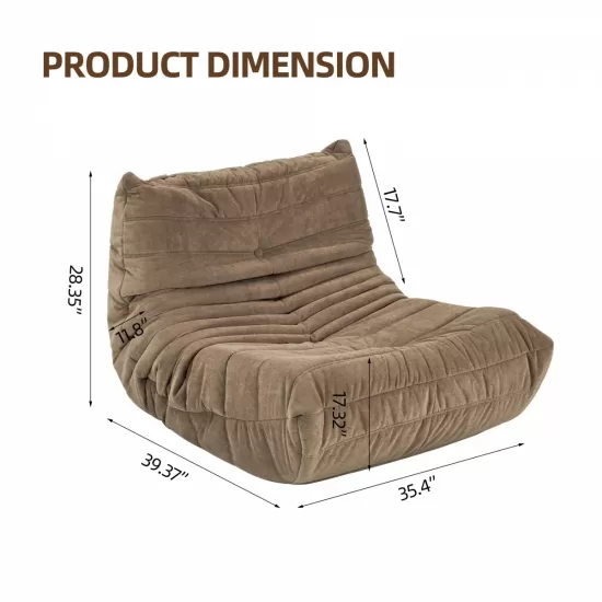 Floor sofa Bean Bag Chair for Adults Fireside Bean Bag Lounger Memory Foam Chair for Home, office, Apartment or Gaming Venue Floor sofa Bean Bag Chair for Adults Fireside Bean Bag Lounger Memory Foam Chair for Home, office, Apartment or Gaming Venue